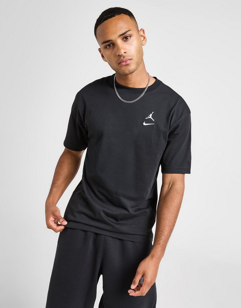Vyriški marškiniai JORDAN MARŠKINĖLIAI M J BRK VARSITY SS CREW II2337-010 Juoda