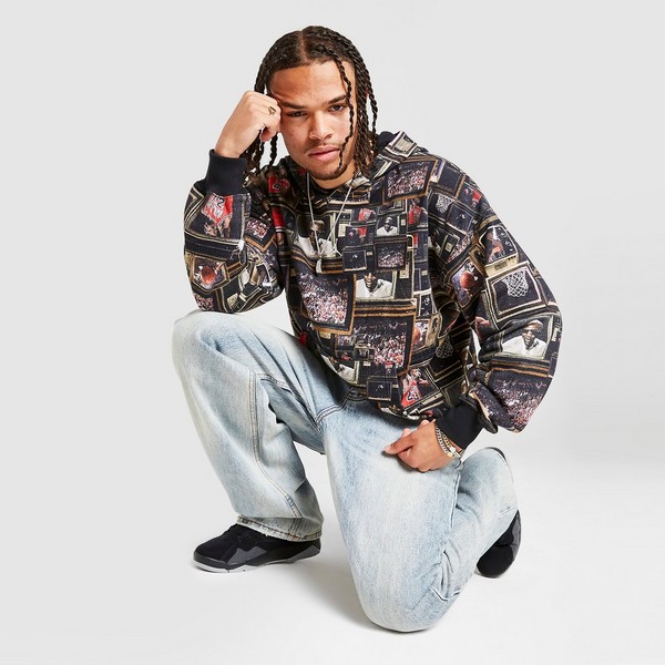 JORDAN BLUZĂ CU GLUGĂ M J BRK AOP FLC PO LB