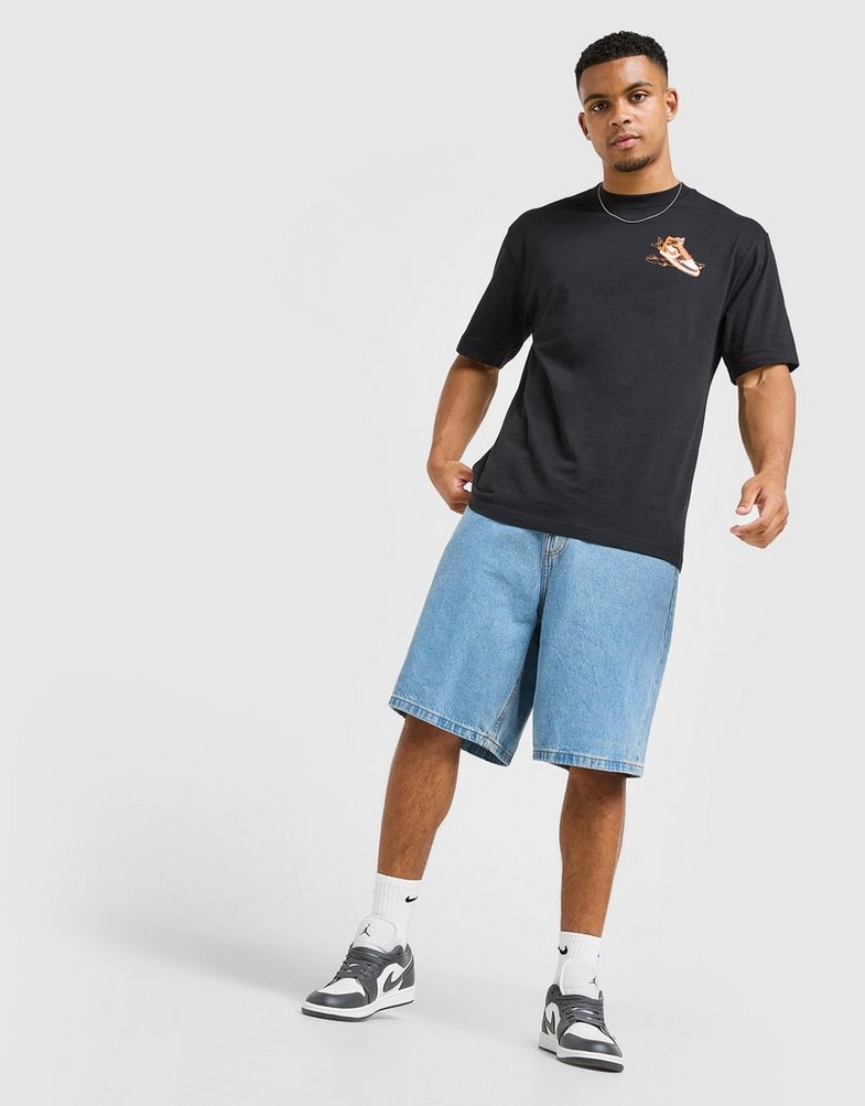 Vyriški marškiniai JORDAN MARŠKINĖLIAI M J NC AJ1 AD SS CREW HQ8972-010 Juoda