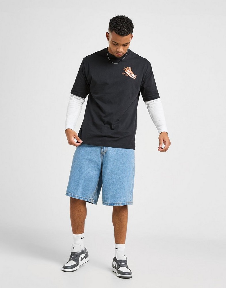 Vyriški marškiniai JORDAN MARŠKINĖLIAI M J NC AJ1 AD SS CREW HQ8972-010 Juoda
