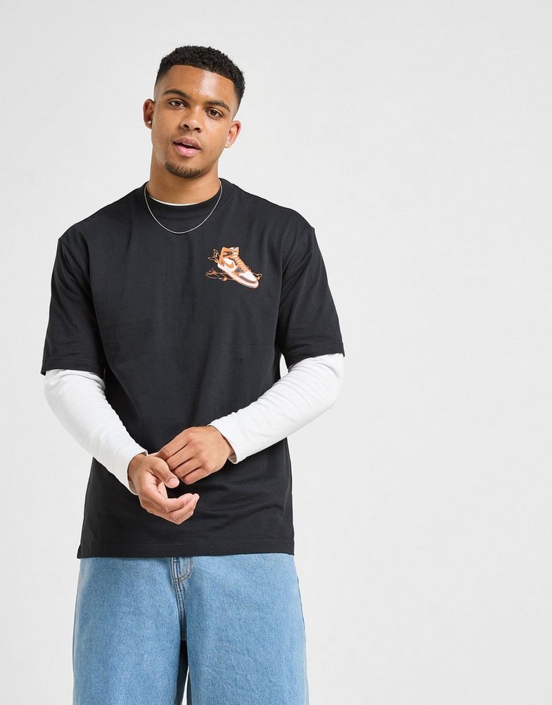 Vyriški marškiniai JORDAN MARŠKINĖLIAI M J NC AJ1 AD SS CREW HQ8972-010 Juoda