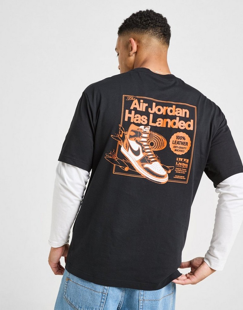 Vyriški marškiniai JORDAN MARŠKINĖLIAI M J NC AJ1 AD SS CREW HQ8972-010 Juoda