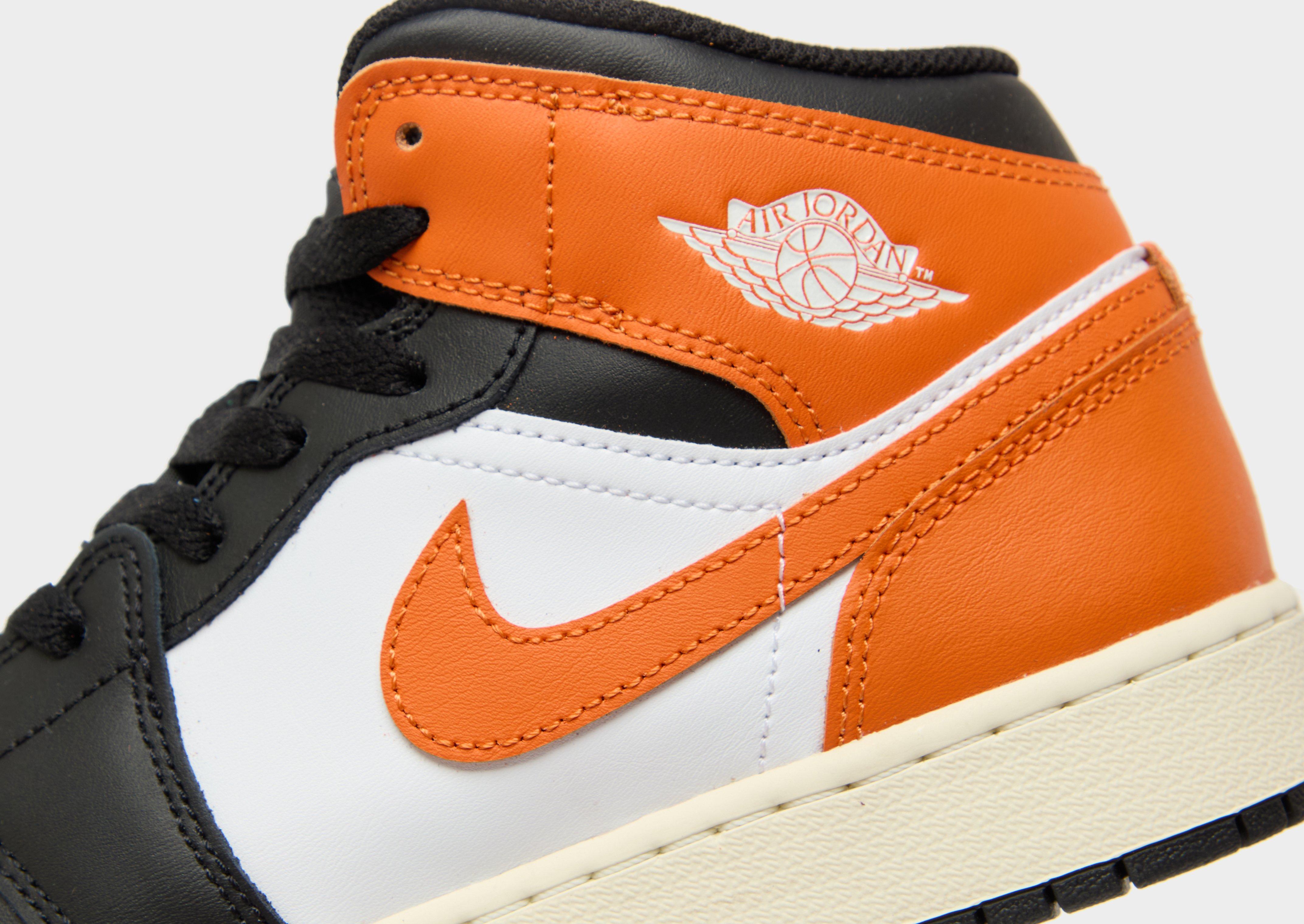 Gyerek sneakers JORDAN AIR JORDAN 1 MID BG DQ8423-801 Narancssárga