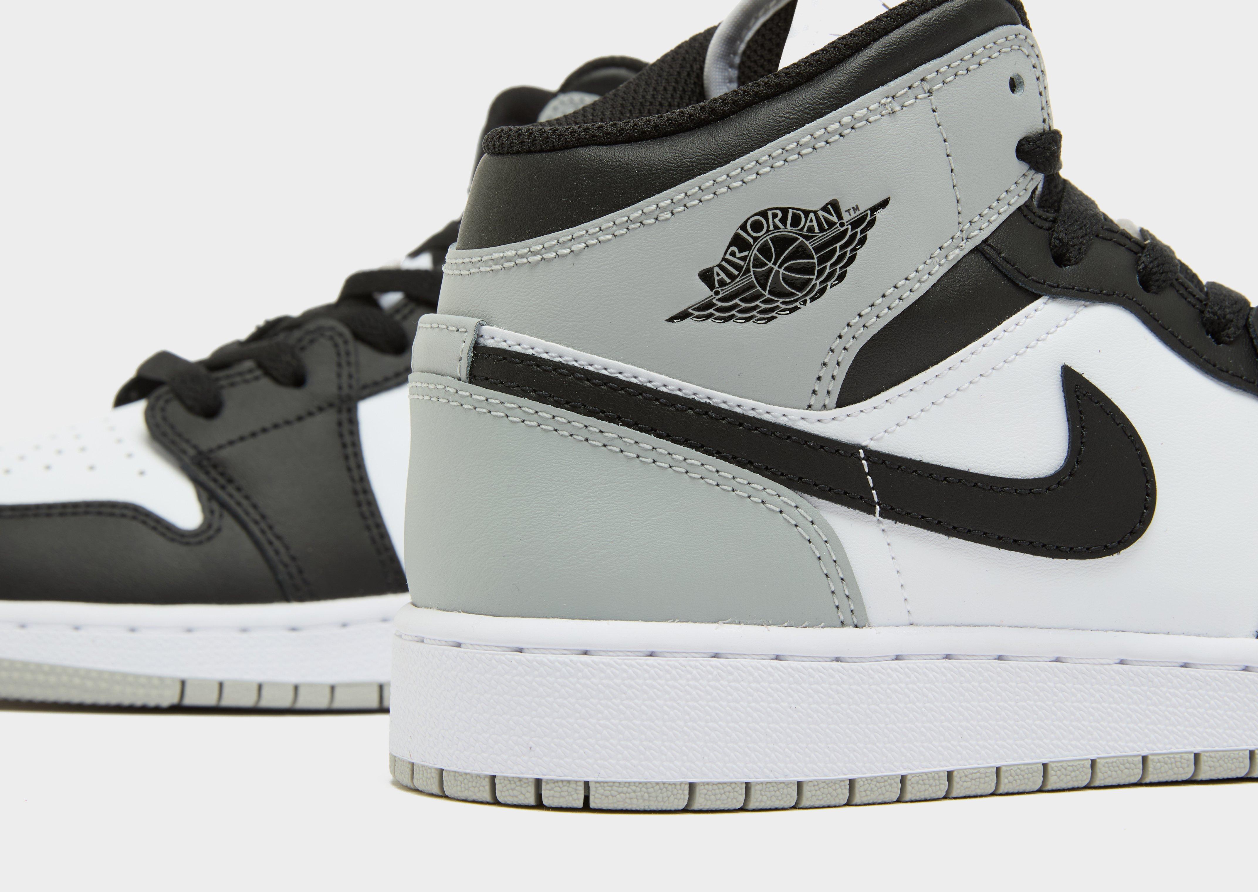 Buty sneakersy dla dzieci JORDAN AIR JORDAN 1 MID BG DQ8423-101 Szary