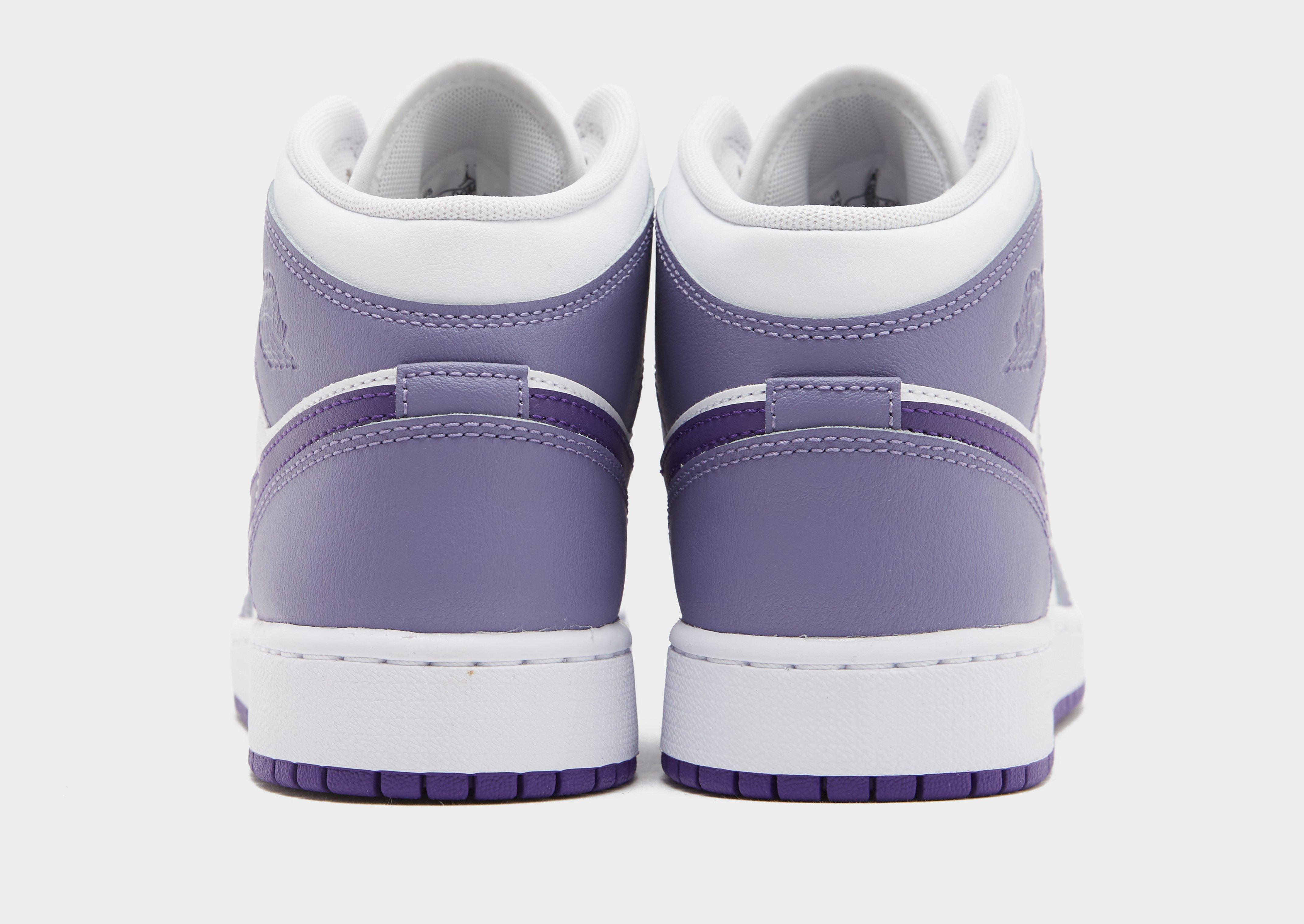 Buty sneakersy dla dzieci AIR JORDAN 1 MID DQ8423-500 Fioletowy