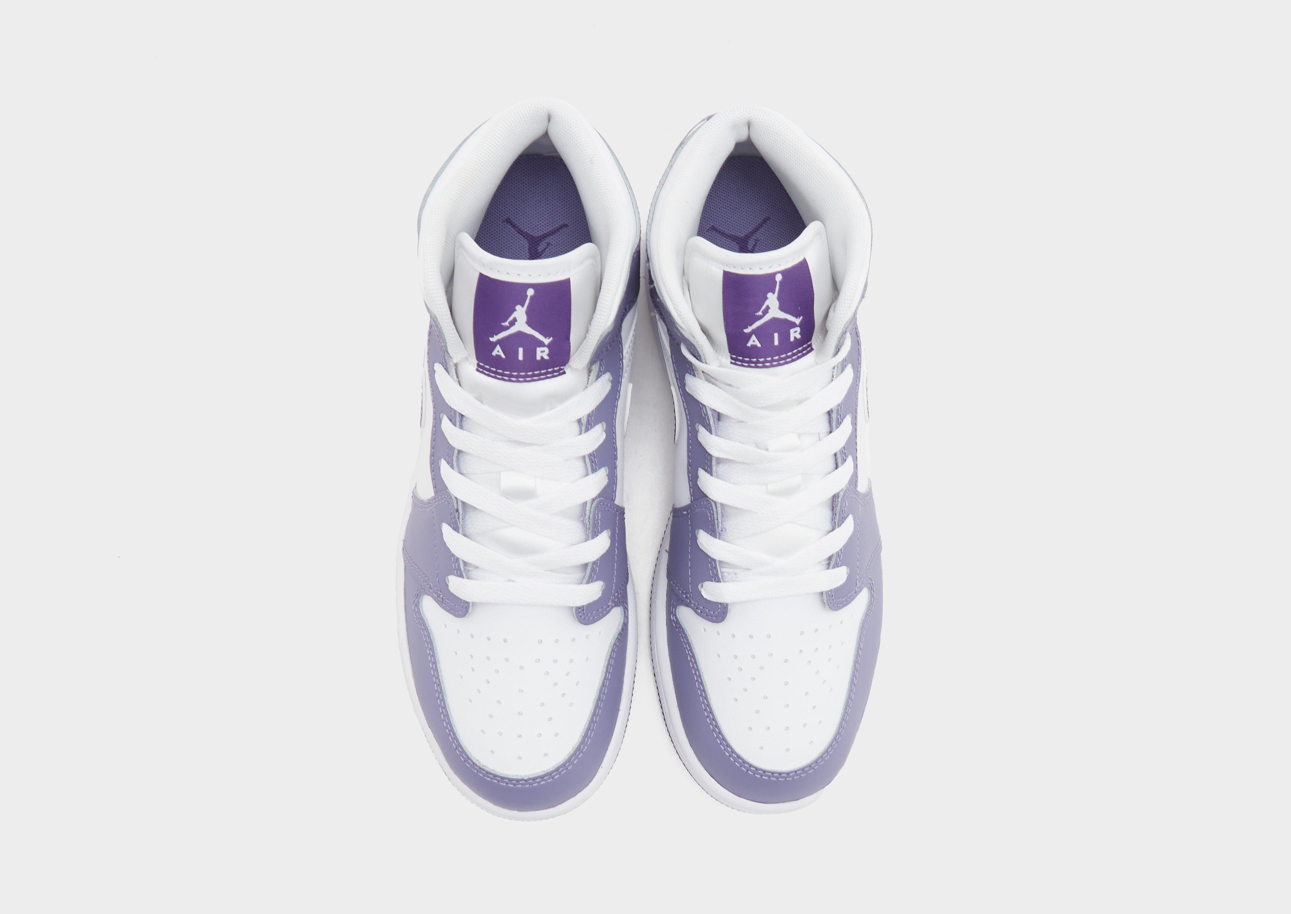 Buty sneakersy dla dzieci AIR JORDAN 1 MID DQ8423-500 Fioletowy