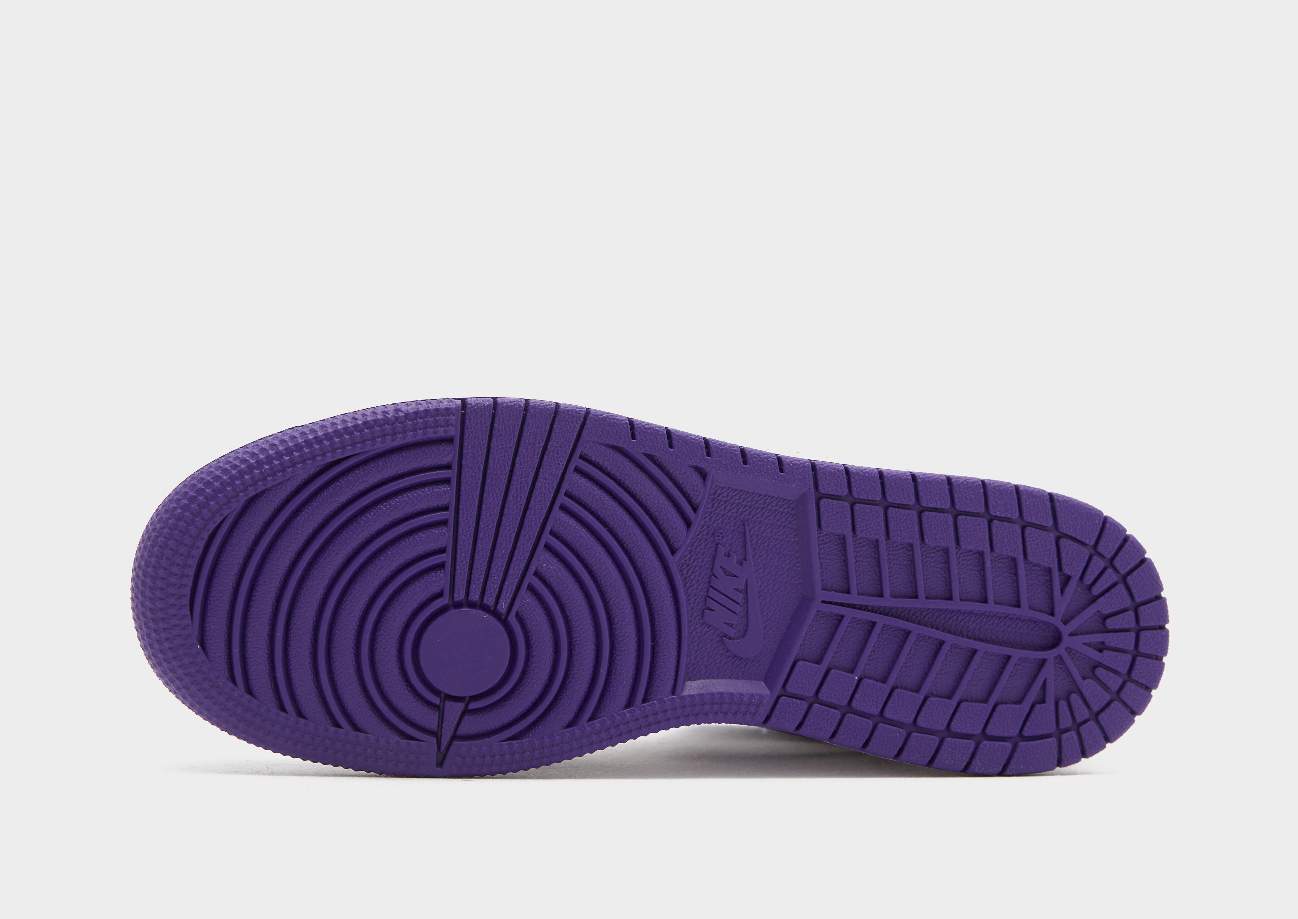 Buty sneakersy dla dzieci AIR JORDAN 1 MID DQ8423-500 Fioletowy