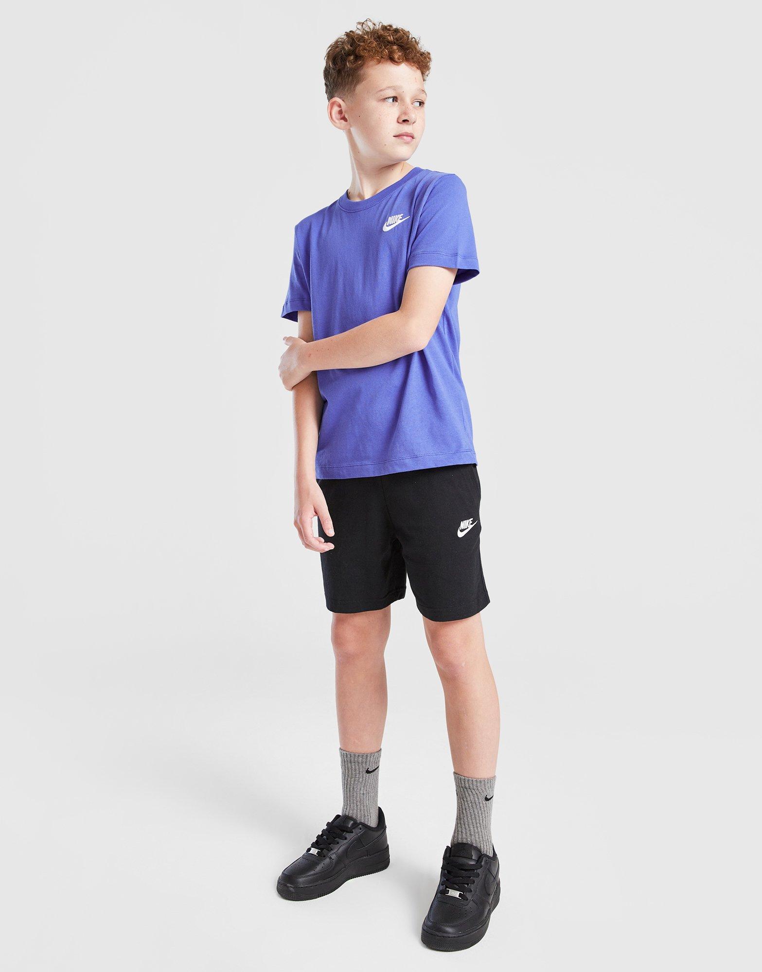 Gyerek póló NIKE PÓLÓ K NSW TEE EMB FUTURA LBR BOY FZ5177-411 Kék