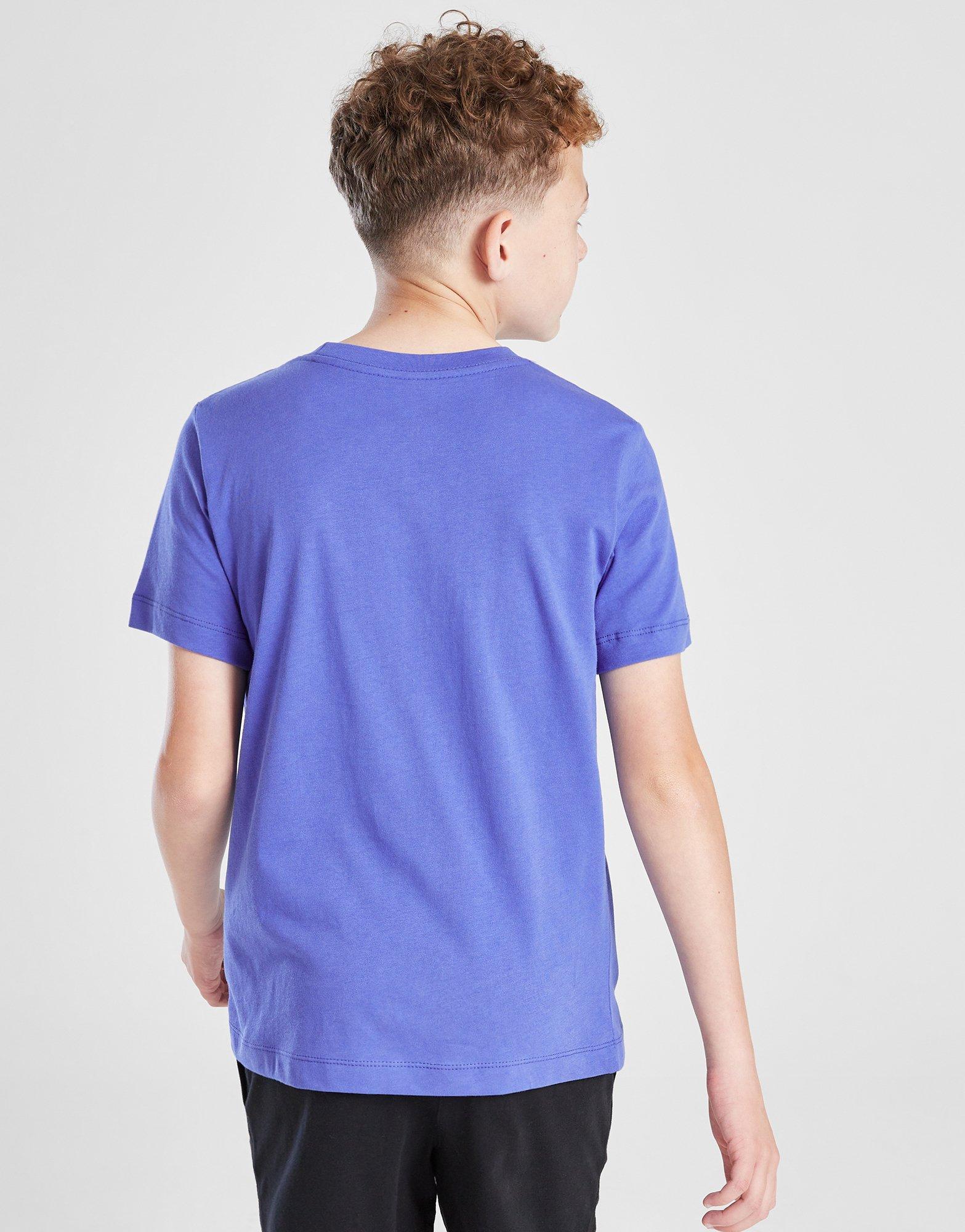 Gyerek póló NIKE PÓLÓ K NSW TEE EMB FUTURA LBR BOY FZ5177-411 Kék