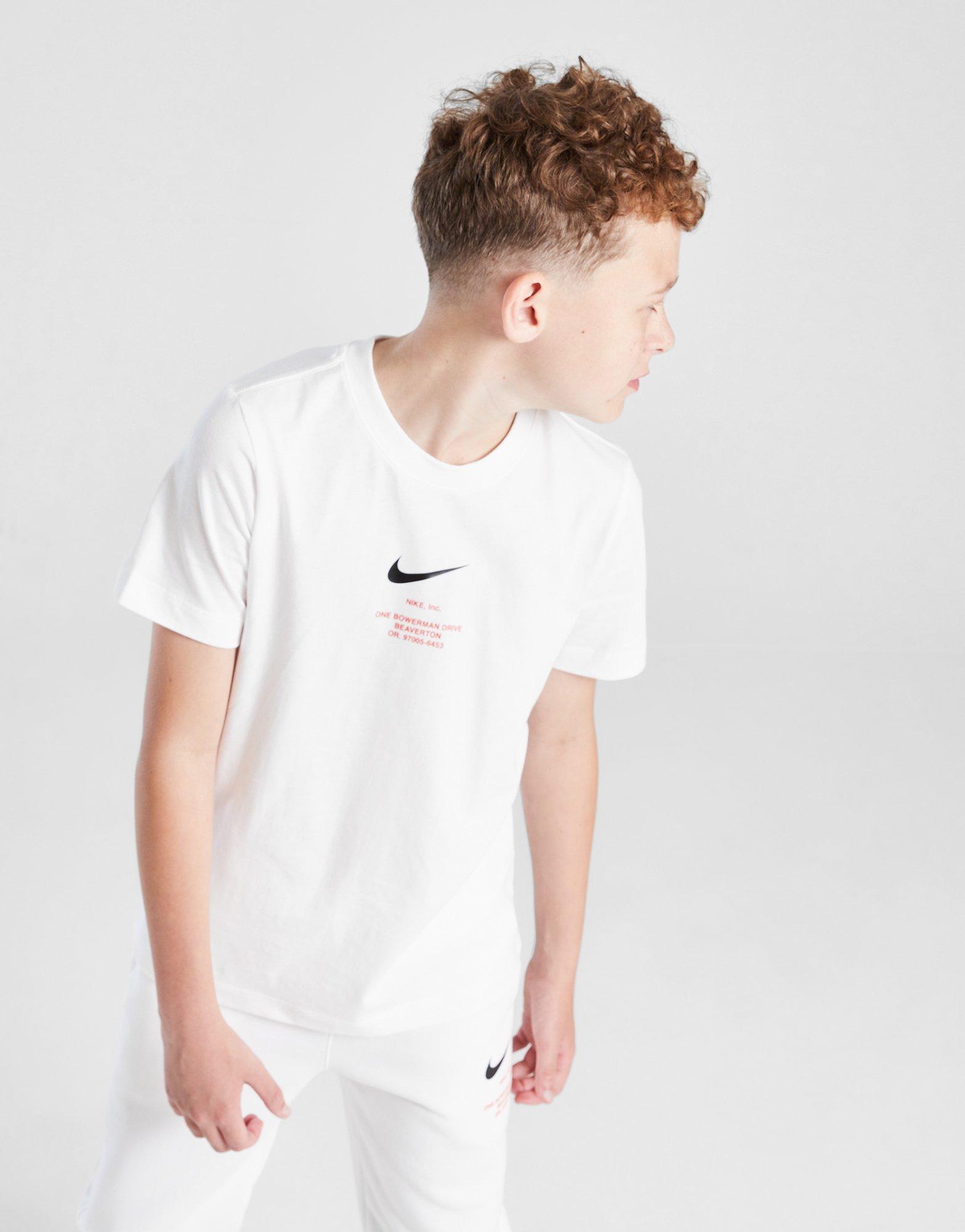 Дитячі футболки NIKE  ФУТБОЛКА B NSW ATHL TEE REG IH5202-100 Білий