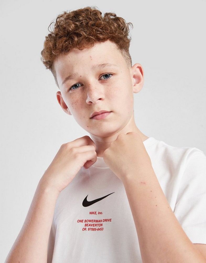 Vaikiški marškinėliai NIKE  MARŠKINĖLIAI B NSW ATHL TEE REG IH5202-100 Balta