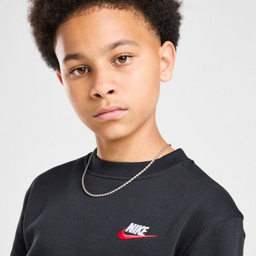 Detská mikina NIKE MIKINA K NSW CLUB FLC CREW LS LBR