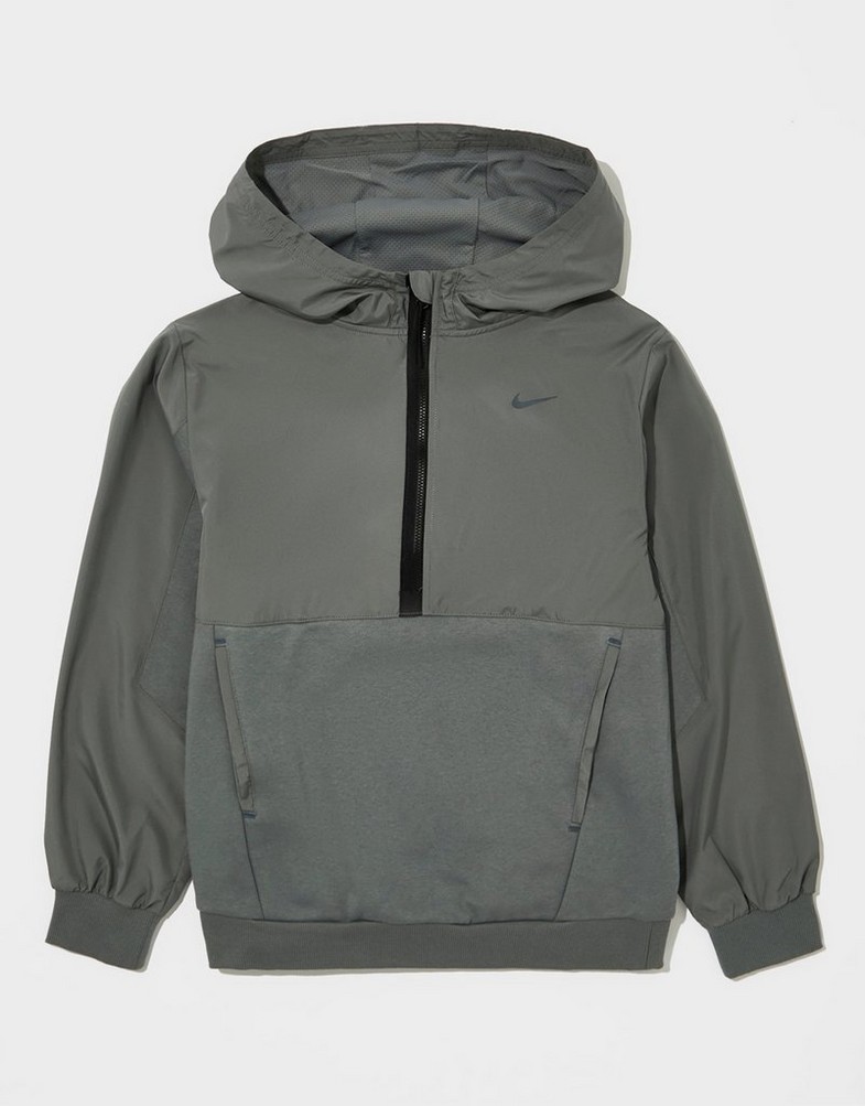 Dječji gornji dio trenirke NIKE VESTA S KAPULJAČOM K   NSW CITY UTILITY EO FLC HD FZ5021-084 siva