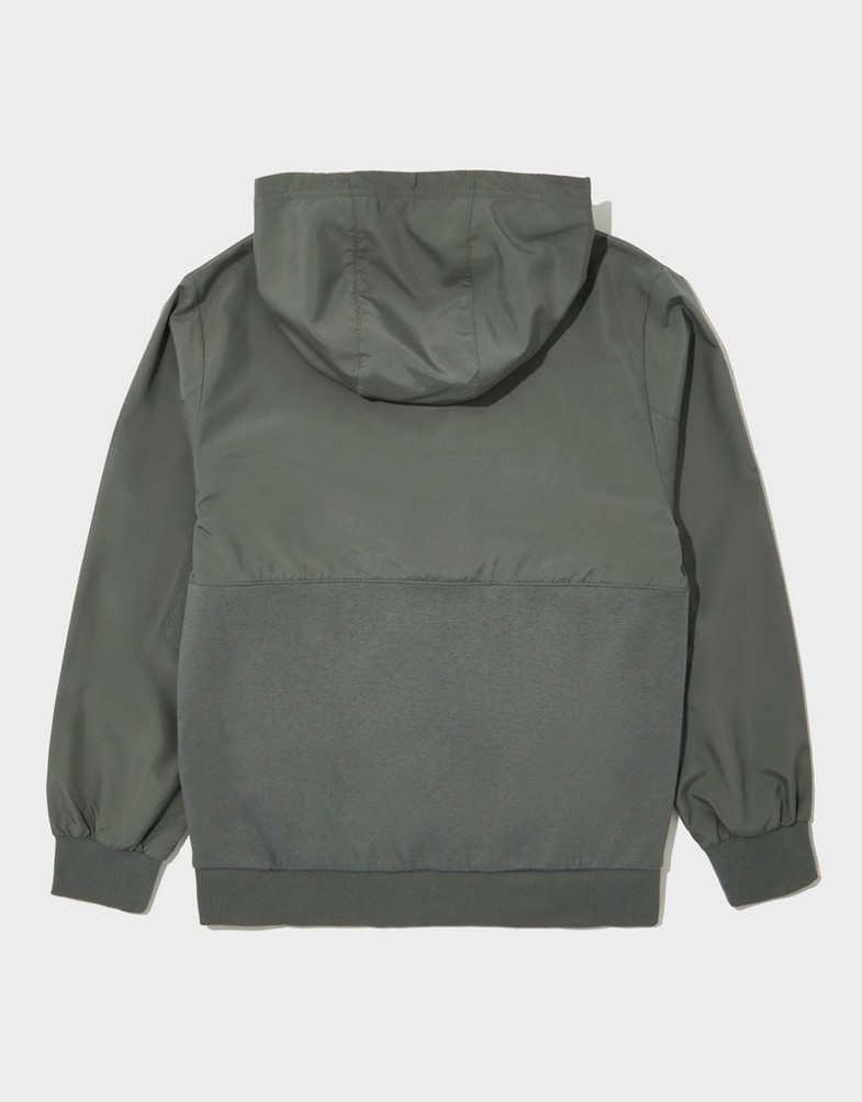 Dječji gornji dio trenirke NIKE VESTA S KAPULJAČOM K   NSW CITY UTILITY EO FLC HD FZ5021-084 siva