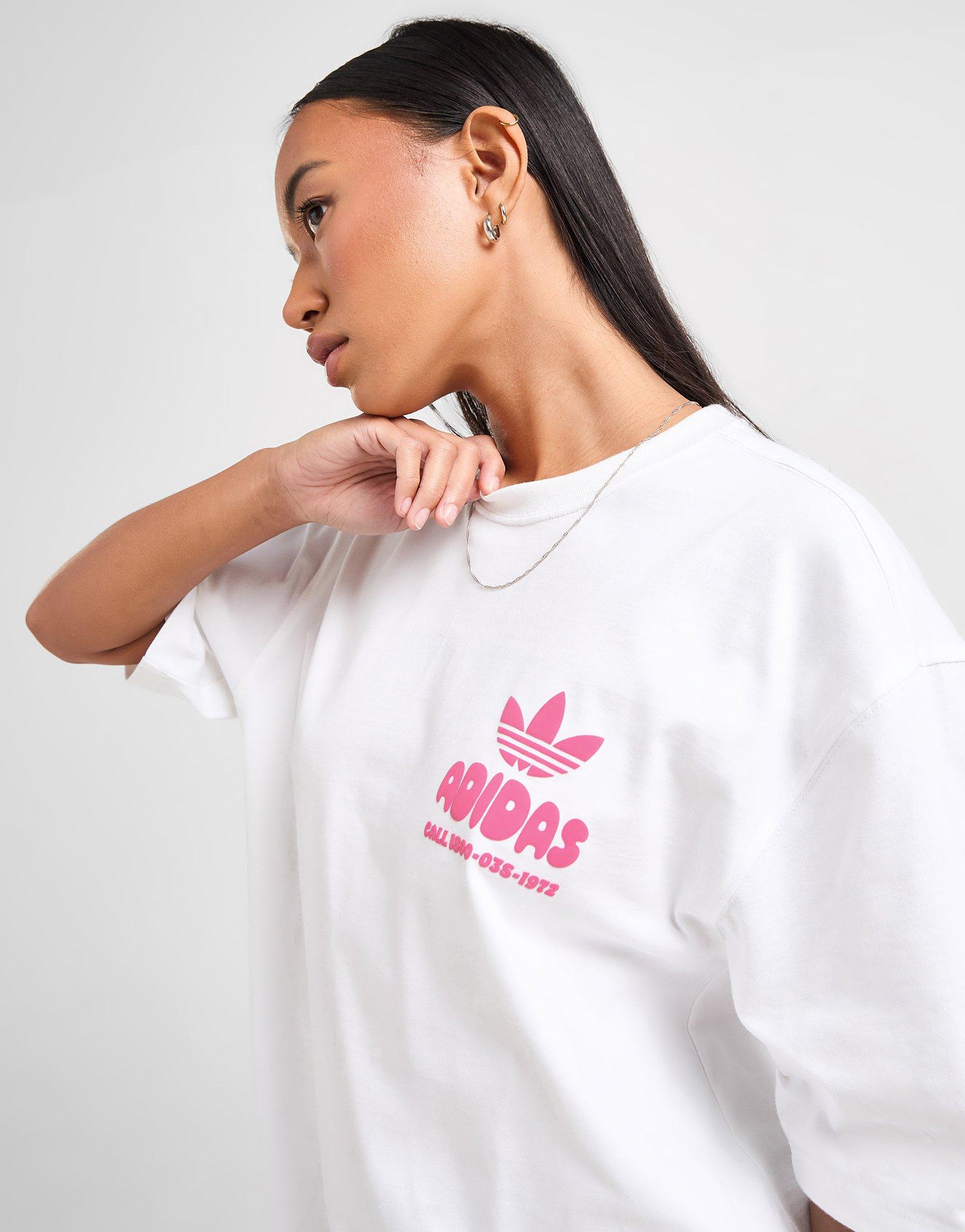 Tricouri ADIDAS TRICOU VINTAGE GRAPHIC TEE KE9189 • Alb • Femei