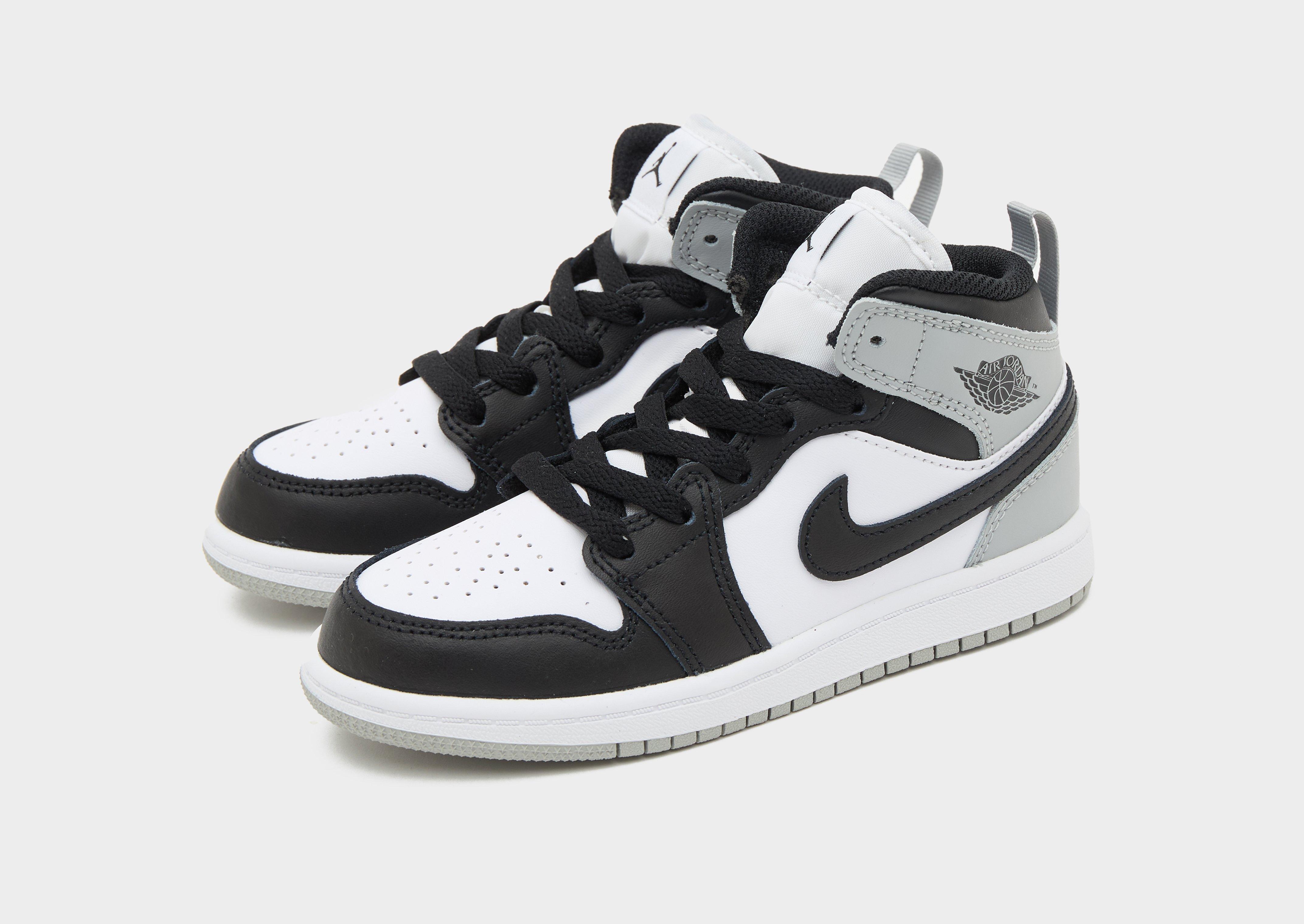 Buty sneakersy dla dzieci JORDAN 1 MID BP DQ8424-101 Szary