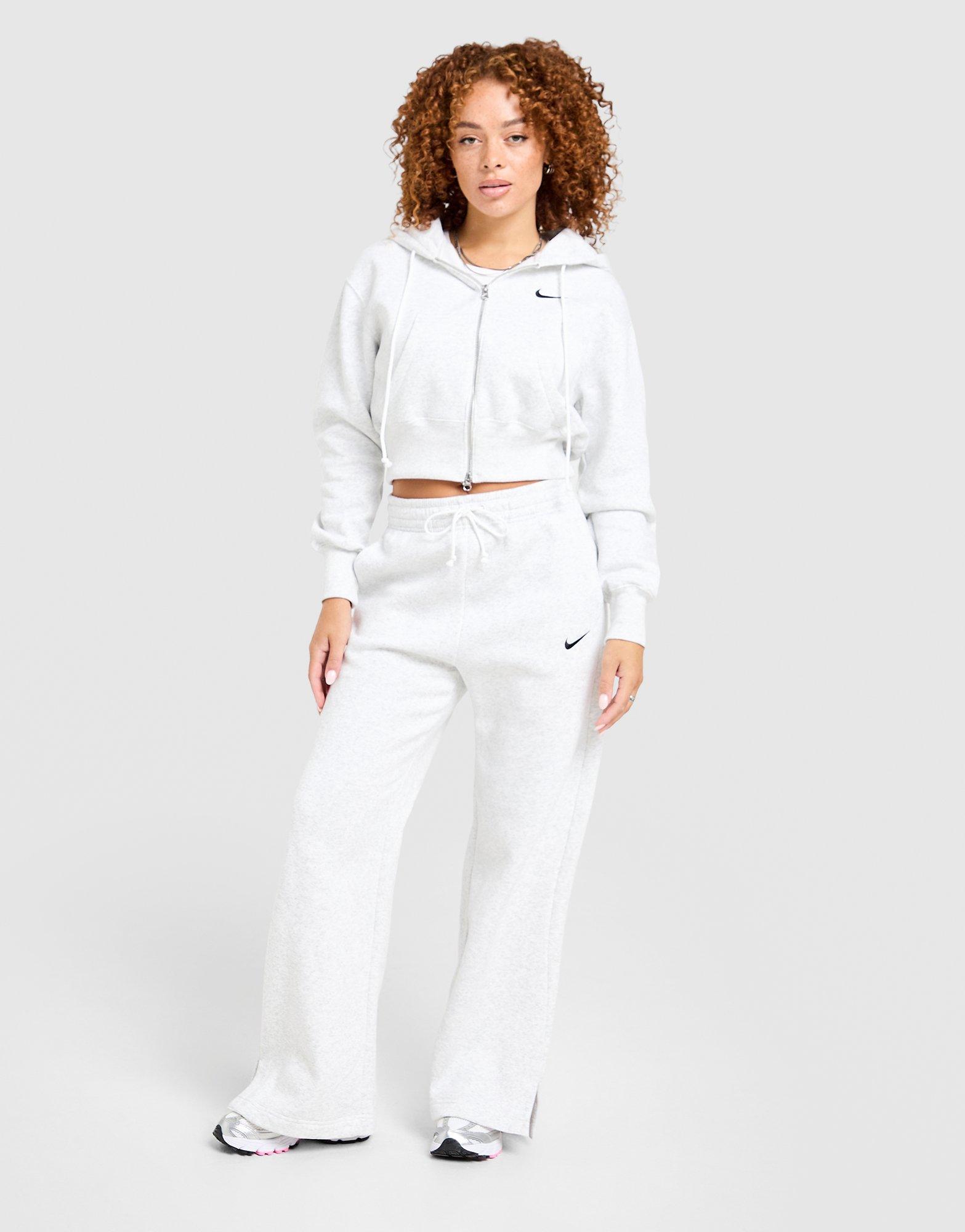 Bluza damska NIKE BLUZA ROZPINANA Z KAPTUREM W NSW PHNX FLC CRP HV2426-052 Szary