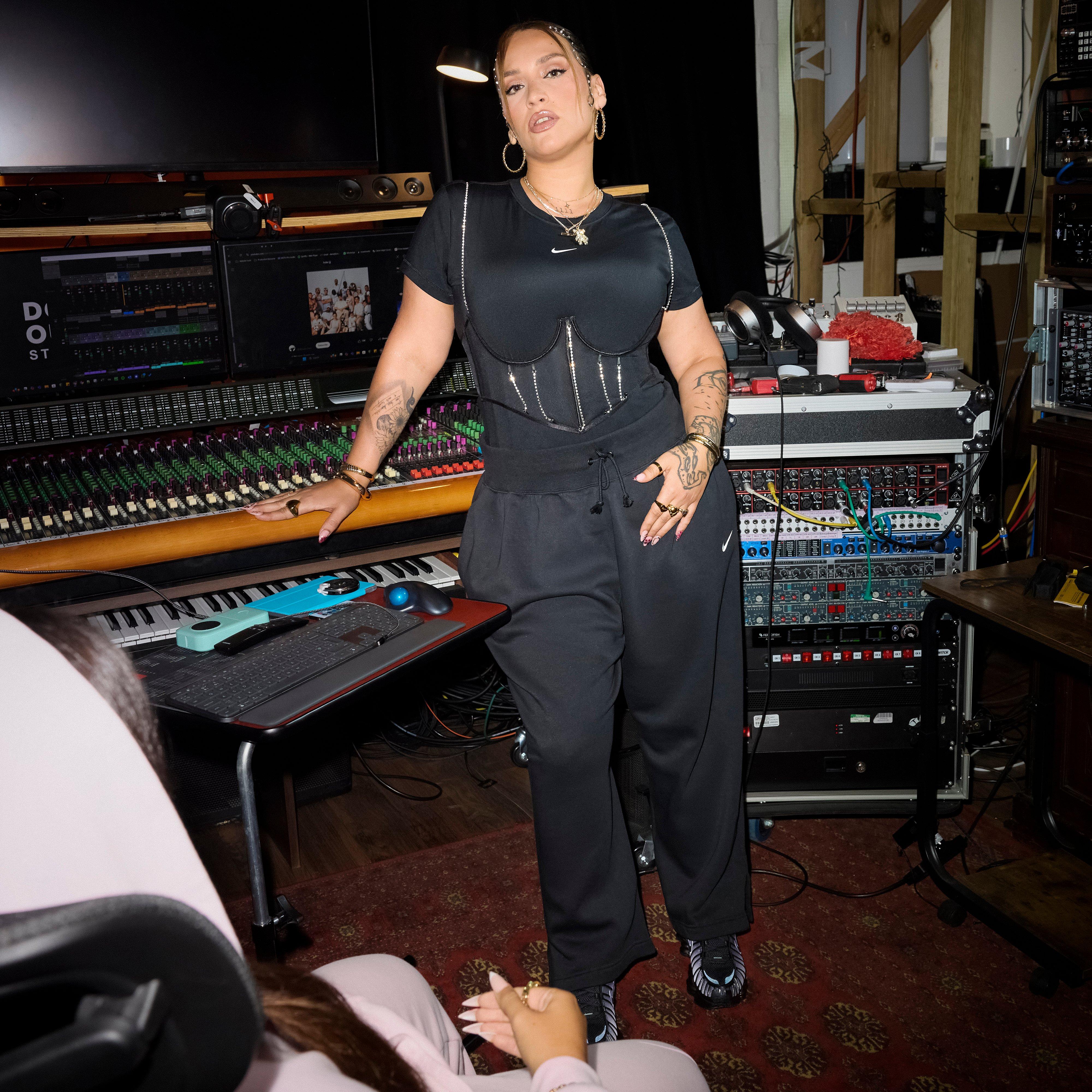 Dámske nohavice NIKE NOHAVICE  W NSW PHNX FLC HR PANT WIDE 2