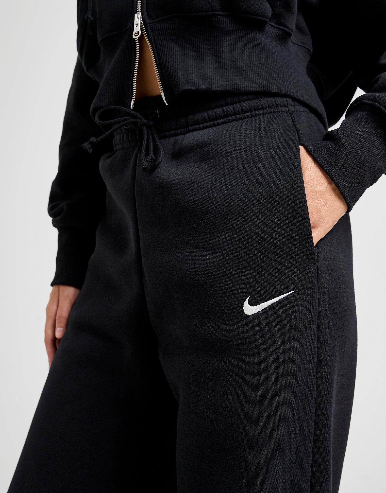 Dámske nohavice NIKE NOHAVICE  W NSW PHNX FLC HR PANT WIDE 2 IH1011-010 Čierna