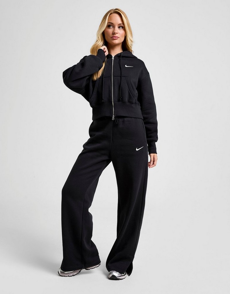 Dámske nohavice NIKE NOHAVICE  W NSW PHNX FLC HR PANT WIDE 2 IH1011-010 Čierna