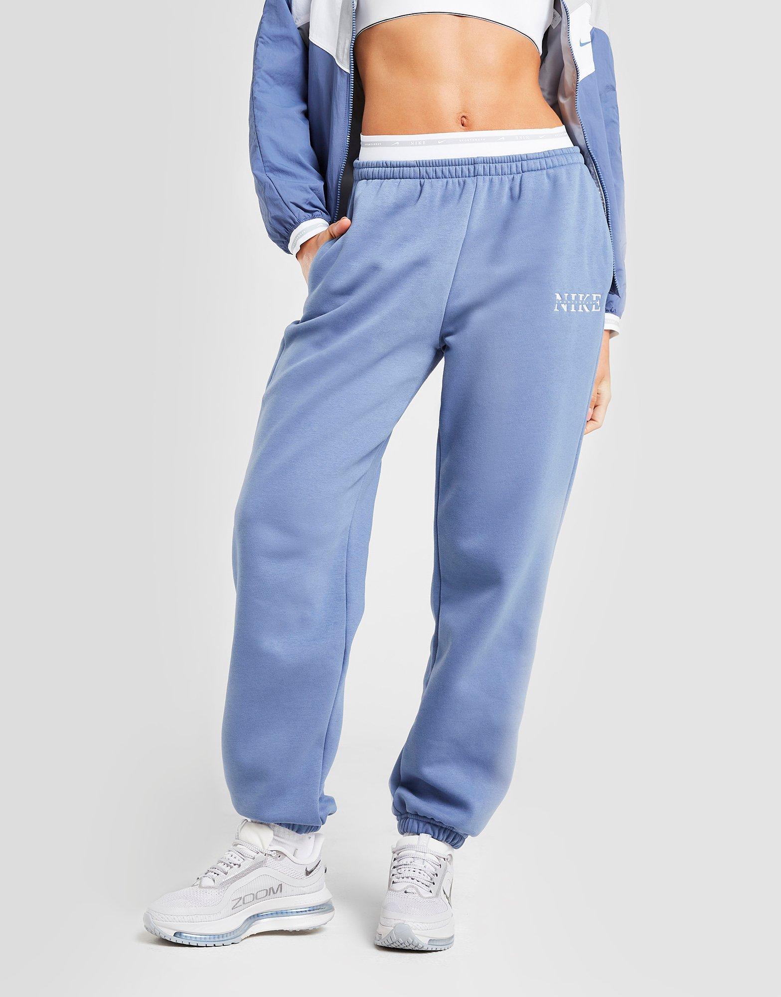 Moteriškos kelnės NIKE KELNĖS W NSW PHNX FLC HR PANT GLS IH4055-433 Mėlyna