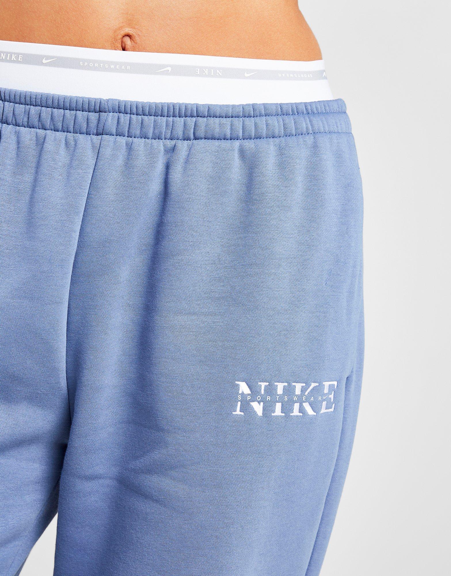 Moteriškos kelnės NIKE KELNĖS W NSW PHNX FLC HR PANT GLS IH4055-433 Mėlyna