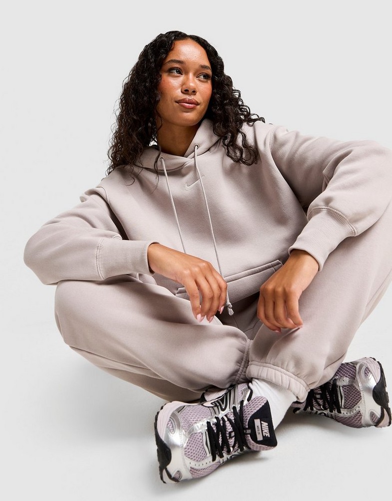 Dámska mikina NIKE MIKINA S KAPUCŇOU W NSW PHNX FLC OS PO HOODIE DQ5860-009 Sivá