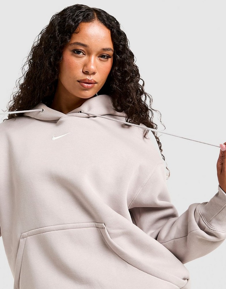 Dámska mikina NIKE MIKINA S KAPUCŇOU W NSW PHNX FLC OS PO HOODIE DQ5860-009 Sivá