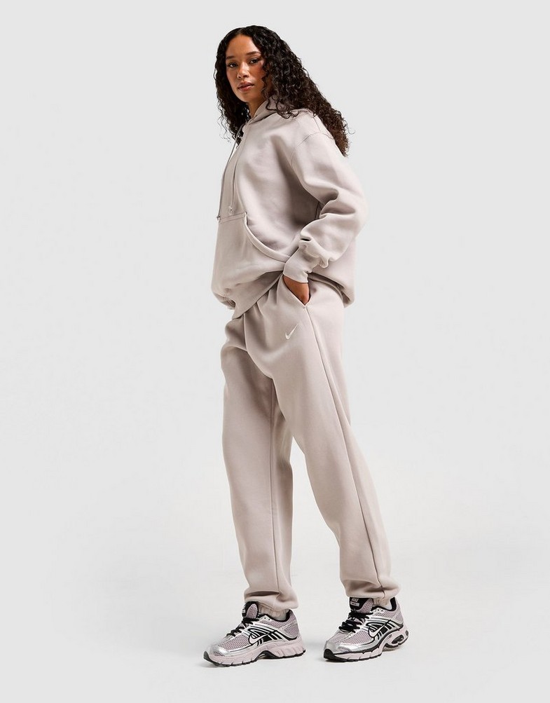 Pantaloni pentru femei NIKE PANTALONI  W NSW PHNX FLC HR OS PANT 2 FZ5996-009 Gri