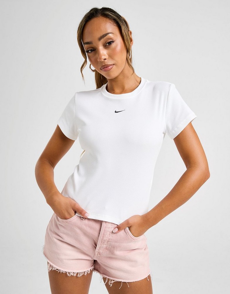 Жіночі футболки NIKE ФУТБОЛКА W NSW RIB TGHT SS TEE HV4994-100 Білий