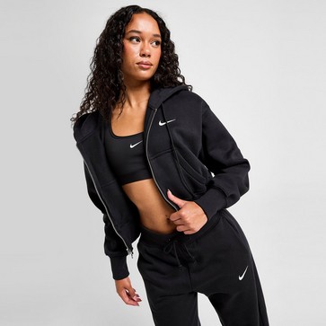 Дамска блуза NIKE СУИТЧЪР СЪС ЗАКОПЧАВАНЕ С   КАЧУЛКА W NSW PHNX FLC CRP
