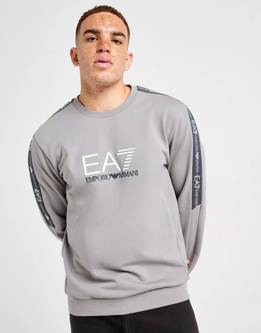 EMPORIO ARMANI 7 КОФТА TAPE LL CREW SHARKSKIN, фото 1 з 4