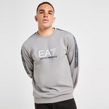 Muški gornji dio trenirke EMPORIO ARMANI 7 VESTA TAPE LL CREW SHARKSKIN