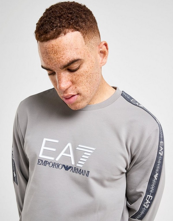 Emporio Armani 7 Bluza Tape Ll Crew Sharkskin - obrazek 2