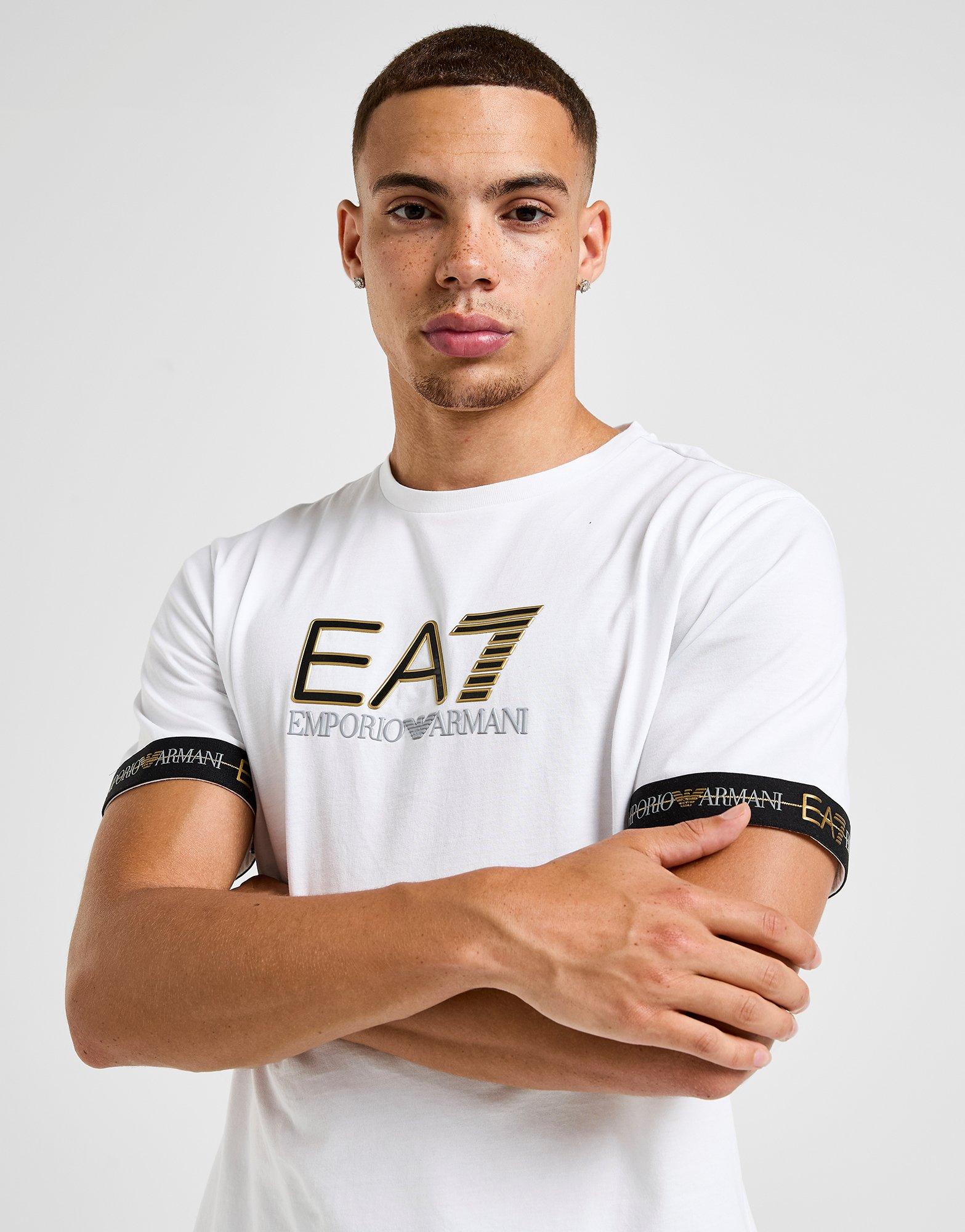 Emporio Armani 7 T-Shirt Tape Ll T Wht/gld/blk