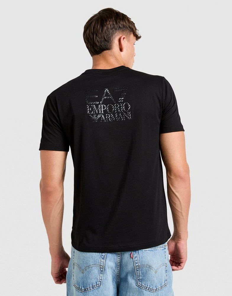 Muški T-shirt EMPORIO ARMANI 7 T-SHIRT CARBON LOGO T BLACK AF103757M001757UC001 crna