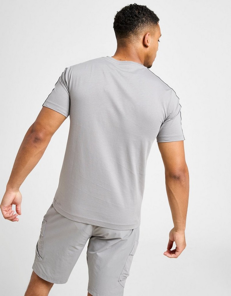 Muški T-shirt EMPORIO ARMANI 7 T-SHIRT TAPE BADGE T SHARKSKIN AF132447M001151U8062 siva