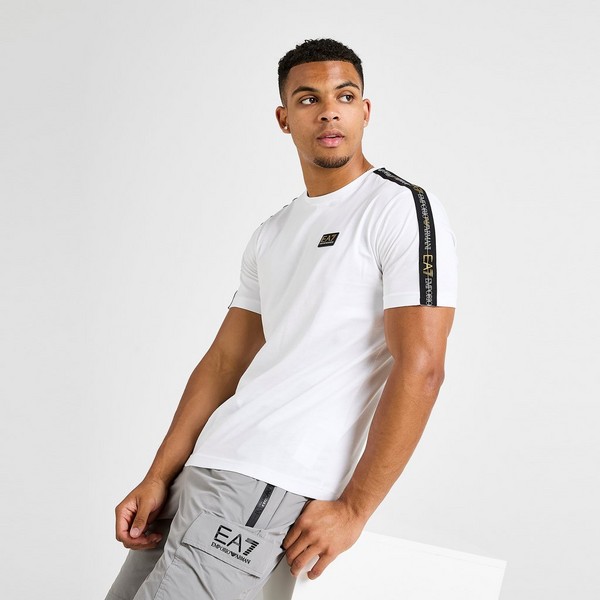 EMPORIO ARMANI 7 ФУТБОЛКА TAPE BADGE T WHT