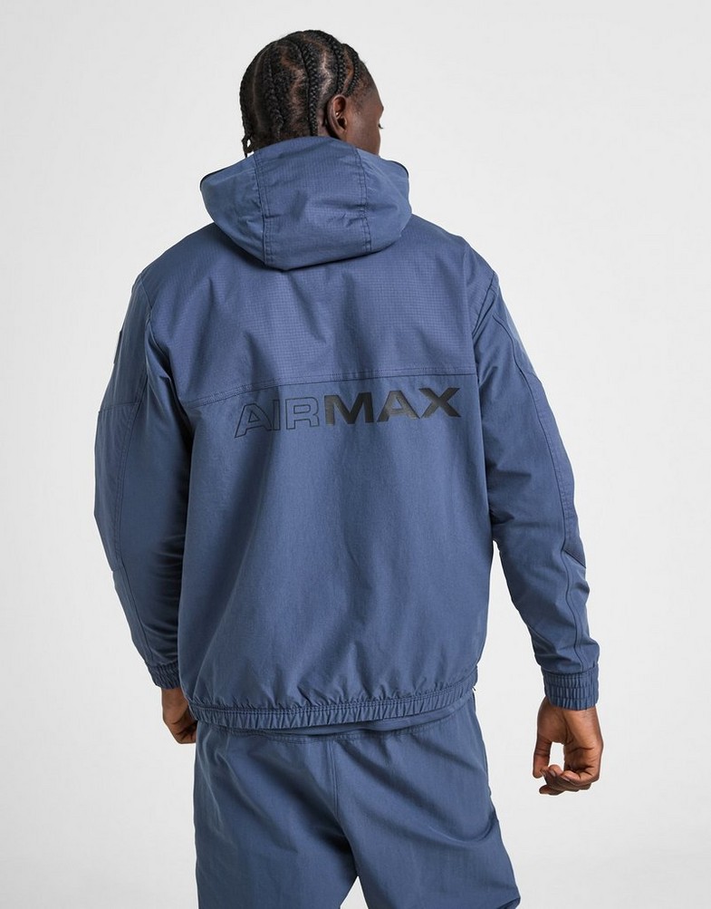 Férfi pulóverek NIKE PULÓVER CIPZÁRAS KAPUCNIS M AIR MAX WVN JKT IF0849-402 Sötétkék