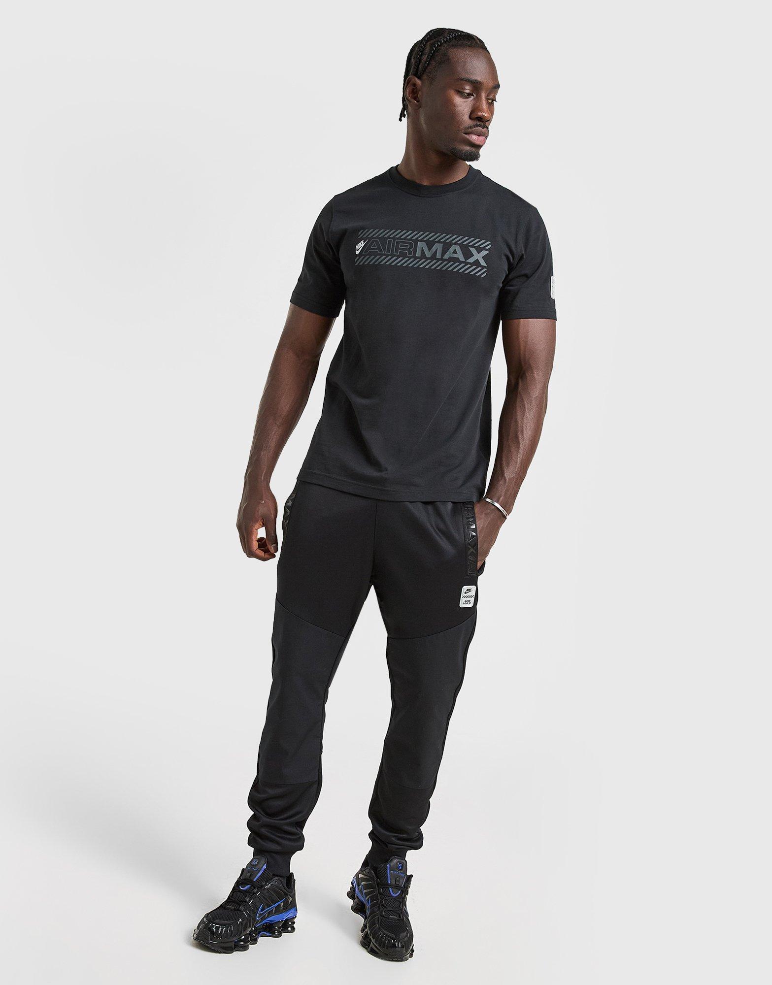 Koszulka, t-shirt męski NIKE T-SHIRT M NSW AIR MAX SS TEE IF0014-010 Czarny