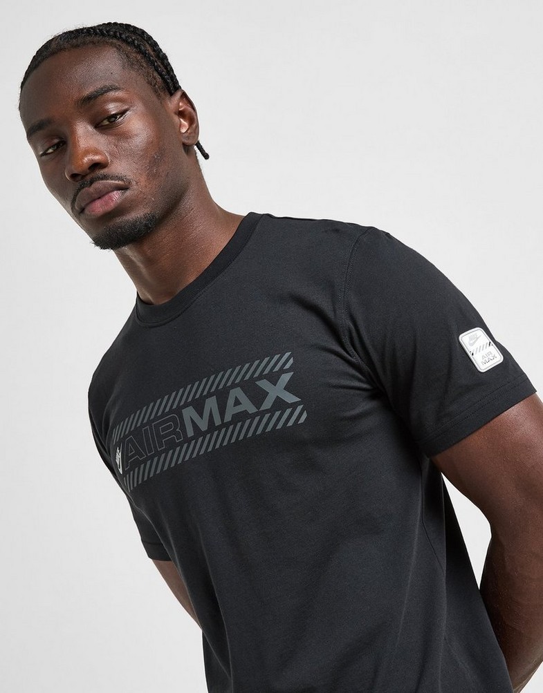 Tricou pentru bărbați NIKE TRICOU M NSW AIR MAX SS TEE IF0014-010 Negru