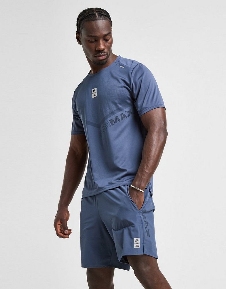 Koszulka, t-shirt męski NIKE T-SHIRT M NSW AIR MAX TC PK DF TEE IF0395-402 Granatowy