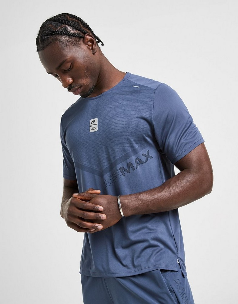 Koszulka, t-shirt męski NIKE T-SHIRT M NSW AIR MAX TC PK DF TEE IF0395-402 Granatowy