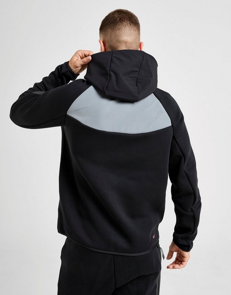Bluză pentru bărbați NIKE BLUZĂ CU GLUGĂ M NK TCH MIX WR HD IH4302-010 Negru