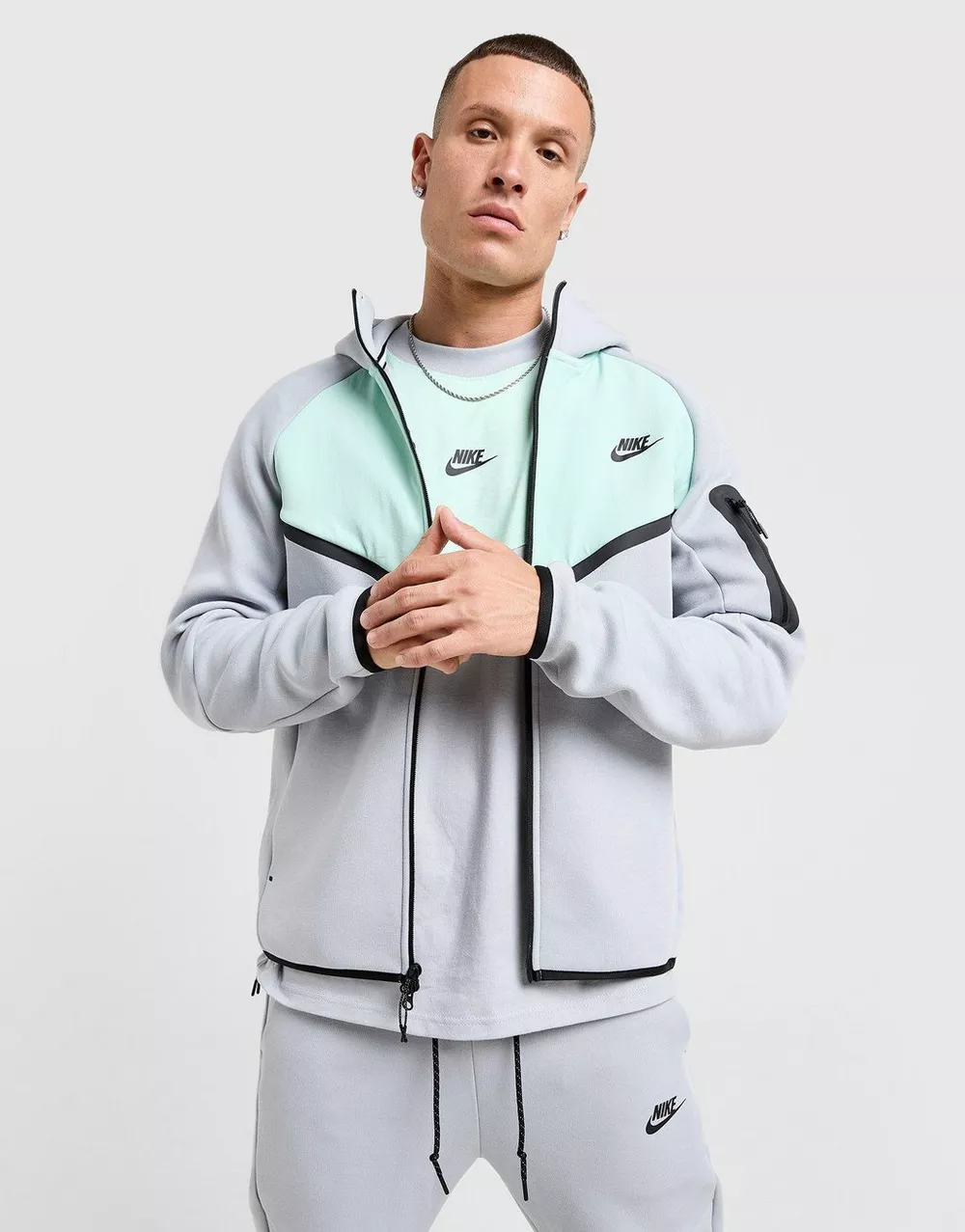 NIKE КОФТА З КАПЮШОНОМ M NK TCH MIX WR HOODIE, фото 1 з 7