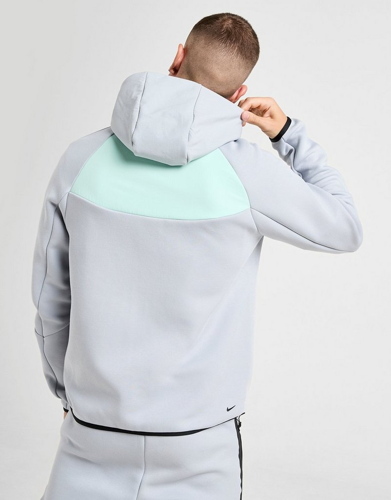 Bluză pentru bărbați NIKE BLUZĂ CU GLUGĂ M NK TCH MIX WR HOODIE IH4302-012 Gri