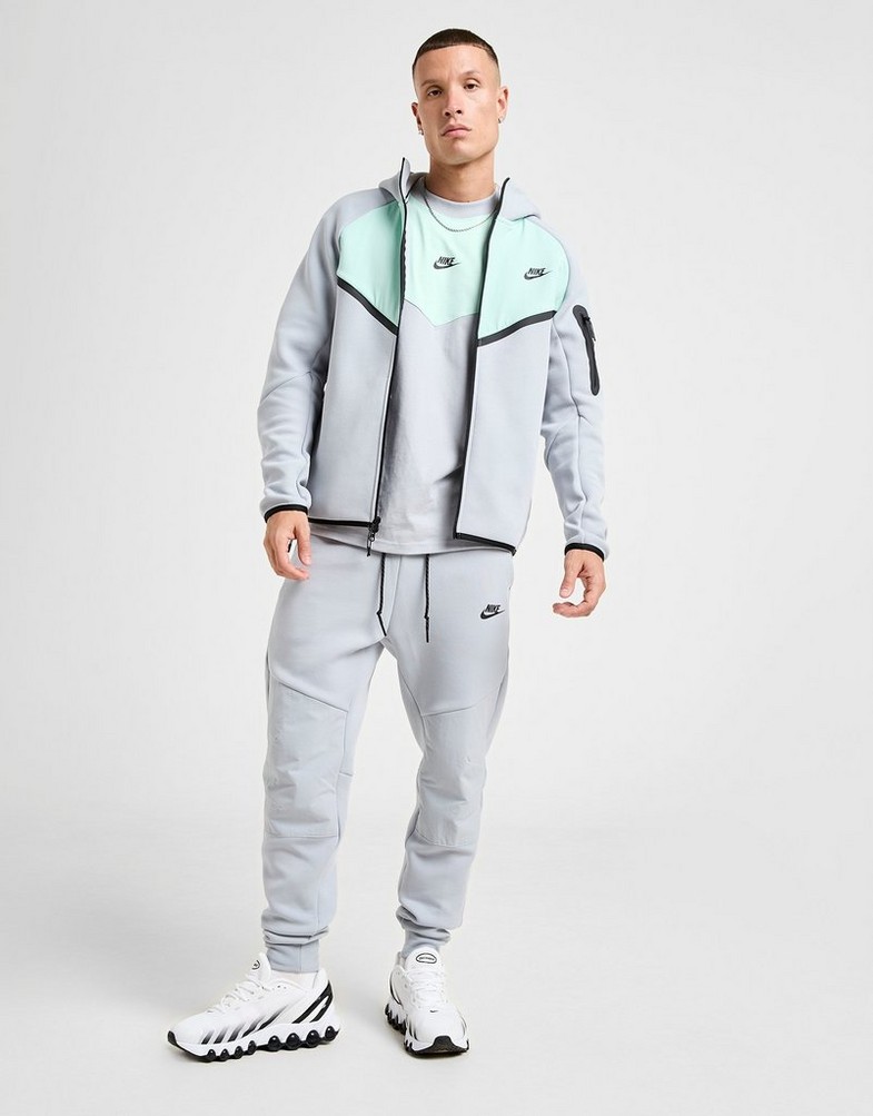 Bluză pentru bărbați NIKE BLUZĂ CU GLUGĂ M NK TCH MIX WR HOODIE IH4302-012 Gri
