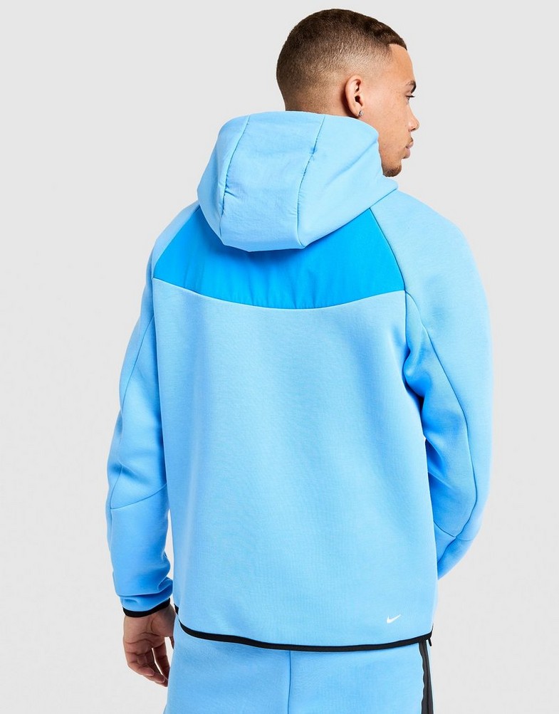 Bluză pentru bărbați NIKE BLUZĂ CU GLUGĂ M NK TCH MIX WR HD IH4302-412 Albastru