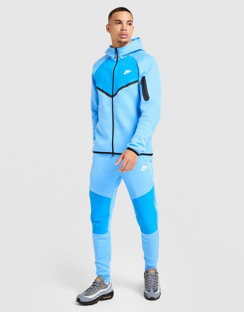 Bluză pentru bărbați NIKE BLUZĂ CU GLUGĂ M NK TCH MIX WR HD IH4302-412 Albastru