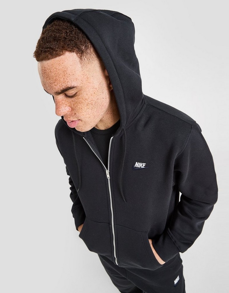 Bluză pentru bărbați NIKE BLUZĂ CU GLUGĂ M NSW CLUB DT HDFZ IH4297-010 Negru